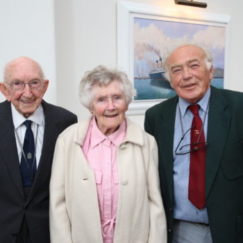 8 September 17, Mandatory Credit ©Press Eye/Darren Kidd

Titanic Hotel Belfast. 
Pictured are (l-r) Ronnie and Jean Patterson with Ken Walsh.